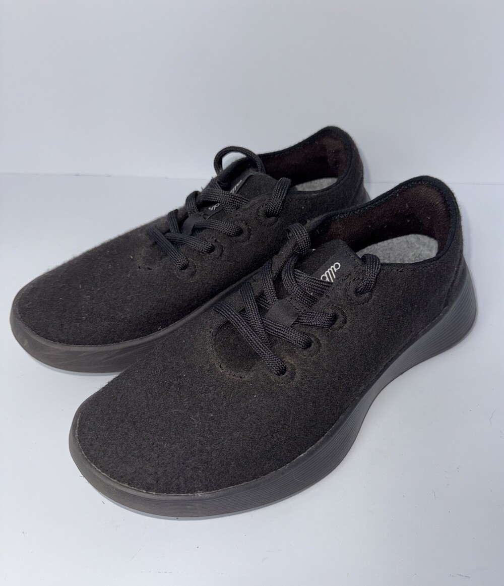 Allbirds Wool Runners Shoes Size 9 Black Merino Wool